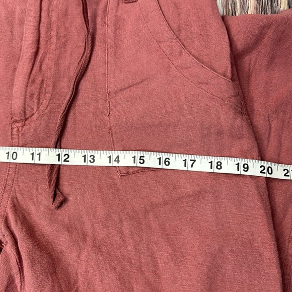 NWT Rose Colored Linen Pants- Size Medium - Picture 10 of 12